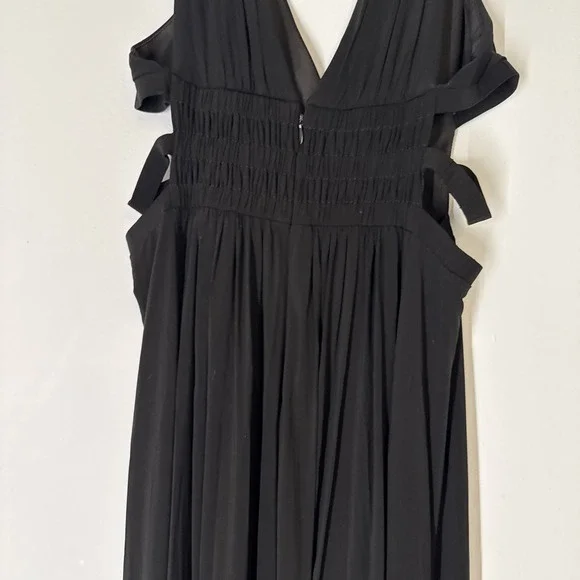 Vintage 90s Chic Whimisigoth bcbg black halter dress long gown womens size small - Picture 7 of 9